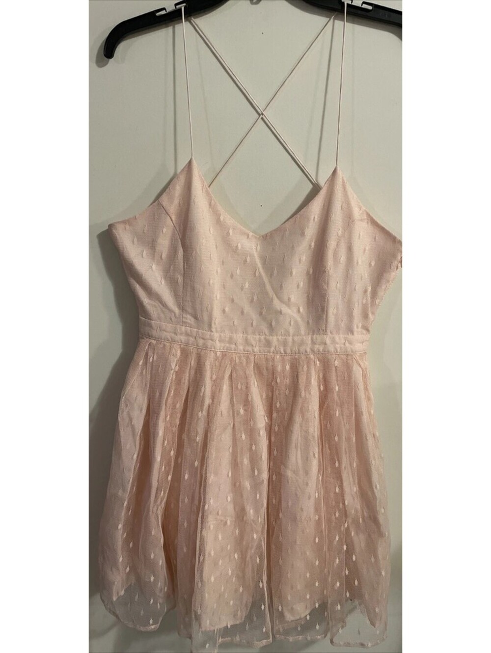 Forever 21 Womens Pink Large Sleeveless Layered Short Dress NWT! M287
